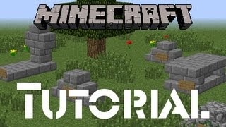 Minecraft Tutorial How to Build Graves  Tombstones [upl. by Steffane]