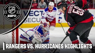 New York Rangers vs Carolina Hurricanes  Full Game Highlights  NHL on ESPN [upl. by Llezo621]