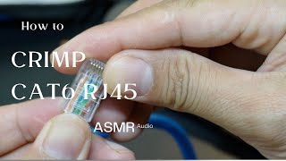 How to CRIMP CAT6 RJ45  ASMR [upl. by Steen]