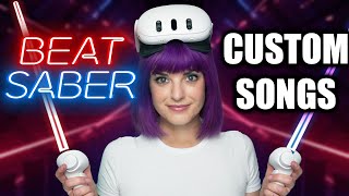 How to get CUSTOM SONGS for Beat Saber on QUEST [upl. by Ahsie]