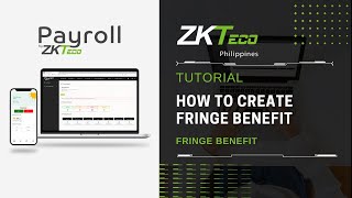 ZKPayroll  Fringe Benefit  How to Create [upl. by Aivatan]