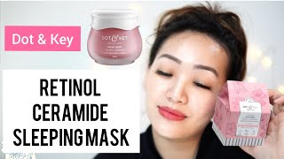 Dot and key Retinol sleeping mask Super hydrating Non irritating Retinol product Dr Nancy [upl. by Tseng709]