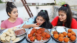 10 Seconds Momos Eating Challenge  Chilli Momos Kurkure Momos and Paneer Momos  Food Challenge [upl. by Wolfson]