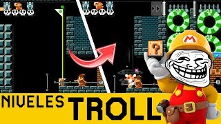 JAPO PILLO QUE SORPRENDE 😮 NIVELES TROLL 9  Super Mario Maker  ZetaSSJ [upl. by Moureaux]