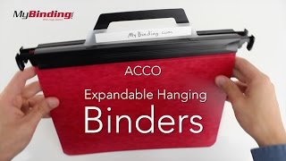 Acco Laser Printer Expandable Hanging Binders [upl. by Funk]