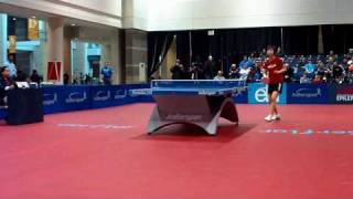 Zhang Yining vs Mark Hazinski full match [upl. by Ennovihc]