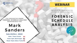 Preguntas y Respuestas de nuestro curso Forensic Schedule Analysis Modulo 456 [upl. by Aiynat]