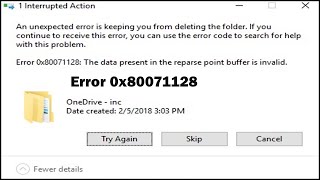 Fix Error 0x80071128 Invalid Reparse Point Buffer Data in Windows [upl. by Corbett772]