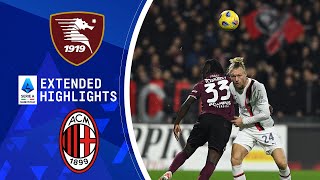 Salernitana vs AC Milan  Extended Highlights  Serie A  CBS Sports Golazo [upl. by Elsey]