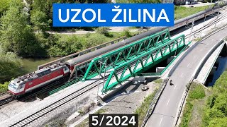 Modernizácia železničného uzla Žilina máj 2024 [upl. by Baniaz186]