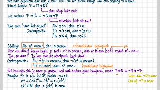 VLB  37  43 Bewijzen met behulp van de contrapositie [upl. by Losiram]