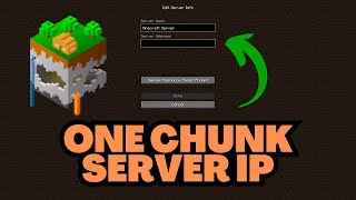 Minecraft One Chunk Server IP Address [upl. by Antonino71]