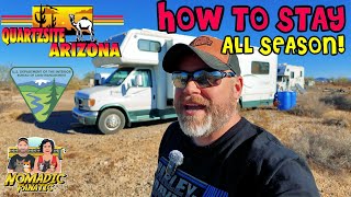 How To Stay amp Camp 7 Months in Quartzsite Arizona Without Moving [upl. by Amy]