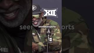 TRAVIS HUNTER CRASHED DEION SANDERS PRESS CONFERENCE before UTAH deionsanders coloradofootball [upl. by Eelac]