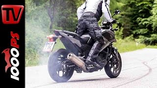 Honda NC750X Stunts  StuntFriday Action  Stoppie Drift [upl. by Wilkie857]