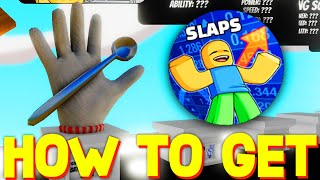 HOW TO GET SPOONFUL GLOVE  SLAP BATTLES SWEEP BADGE in SLAP BATTLES ROBLOX [upl. by Oiludbo340]