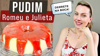 PUDIM ROMEU E JULIETA  QUEIJO COM GOIABADA [upl. by Dacie173]