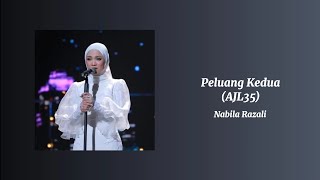 Peluang Kedua AJL35 version  Nabila Razali  Karaoke [upl. by Ahsinan497]