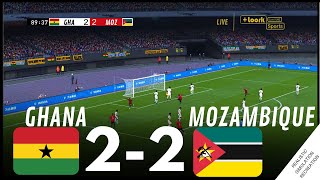 AFCON2023 Ghana 22 Mozambique  HIGHLIGHTS • Simulation amp Recreation from Video Game [upl. by Nauqe]