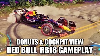 The Crew Motorfest  Formula 1 Car Red Bull RB18  Donuts amp Cockpit View Gameplay Unlockable [upl. by Inaleon]