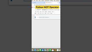 Python Bitwise NOT Operator pythontutorial programming codingforbeginners shorts [upl. by Allegra]