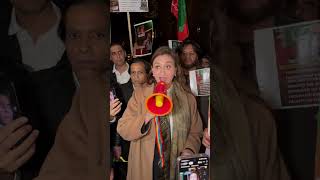 PTI holds protest outside Middle Temple against Justice Qazi Faez Isa  Shayan Ali  Imran Khan [upl. by Ailime]