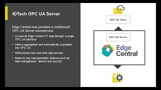 IOTech Edge Central OPCUA Server [upl. by Alehc423]