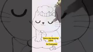 How to draw a cute cat  how to draw a cat [upl. by Pilloff]