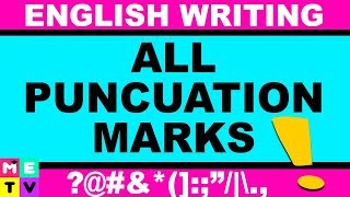 All Punctuation Marks  What is English Punctuation [upl. by Kcirdot63]