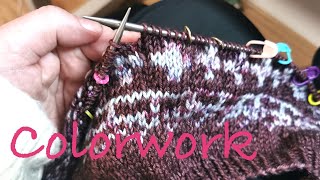 Colorwork stricken  Die Fadenhaltung [upl. by Simsar910]