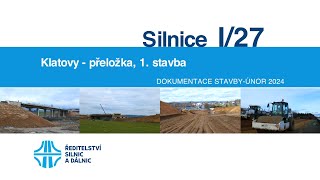 I27 Klatovy přeložka 1 stavba dokumentace stavby 022024 [upl. by Kifar]