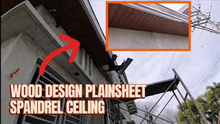 Spandrel Wood Design Ceiling Installation [upl. by Iosep785]