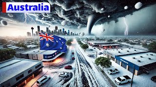 Australia NOW  Massive Hail storm and Tornado hit Brisbane  Queensland today [upl. by Ealasaid]