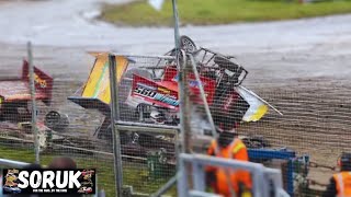 BriSCA F2 Stock Cars  WCQR Meeting Highlights Northampton Shaleway  280424 [upl. by Arelus]