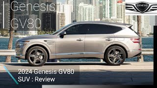 The 2024 Genesis GV80  Review  Best interior design Best performance genesis genesisgv80 [upl. by Nickolaus733]