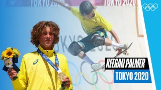 🛹Keegan Palmer at Tokyo 2020🇯🇵🏅I Athletes Highlights [upl. by Aikkin]