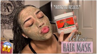 I Used The Aztec Clay Mask On My Curly Hair  Skin  THIS HAPPENED 😱 [upl. by Zetneuq]