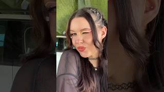 GRWM for a festival DAY 13 🩵 festivalmakeup festivalhairstyle creativemakeup [upl. by Sedaiuqlem]