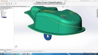 SplitWorks  basic demo of core cavity splitting in SOLIDWORKS [upl. by Cynarra]