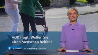 tagesschau in Einfacher Sprache 1900 Uhr 10122024 [upl. by Annahsed]