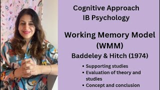 Working Memory Model WMMCognitive Approach IB Psychology ib psychology [upl. by Leonore]