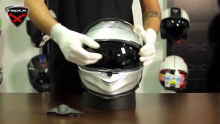 NEXX Helmets XT1  Video Tutorial  How to Remove amp Place the Sunglasses [upl. by Corydon389]