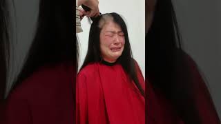 Cute girl crying headshave cutegirl [upl. by Frager]