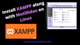 Mutillidae Web App Vulnerabilities XAMPP and Mutillidae Installation on Linux [upl. by Schoenburg]