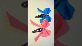 Homemade hair clip diy shorts diy craft hairstyle hacks hair diyhairclip youtubeshortsart [upl. by Ahtebat166]