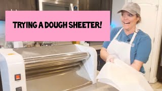 Review  Eugene Dough Sheeter for rolling cookie dough [upl. by Ennasor]