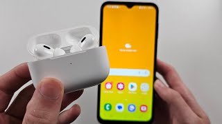 How To Connect AirPods to Samsung Galaxy A14 [upl. by Nitsirk]