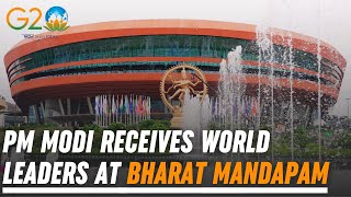 G20 Summit Delhi Live PM Modi receives world leaders at Bharat Mandapam [upl. by Auhoj]