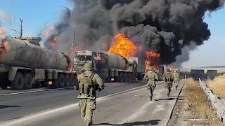 30 US Fuel Trucks Blow Up by Russian Missiles Before Arrival at Border [upl. by Sidonnie]