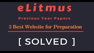 Elitmus Preparation with 3 Best Websites [upl. by Mikol]